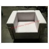 White Contemporary Accent Chair
