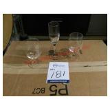 Miscellaneous Glassware with Plastic Racks