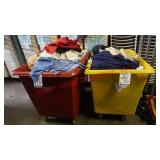 Bins with Linens