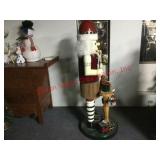 Holiday Accents -Large Wooden Santa