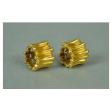 PAIR TIFFANY & CO. 18K HOOP EARRINGS PAIR TIFFANY & CO. 18K HOOP EARRINGS