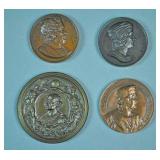 (4) CHRISTOPHER COLUMBUS BRONZE MEDALS (4) CHRISTOPHER COLUMBUS BRONZE MEDALS