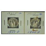 (2) UNCIRCULATED STANDING LIBERTY QUARTERS (2) UNCIRCULATED STANDING LIBERTY QUARTERS