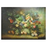 PALATIAL STILL LIFE PAINTING SIGNED L. MARTIN PALATIAL STILL LIFE PAINTING SIGNED L. MARTIN