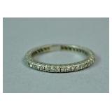 PLATINUM & DIAMOND ETERNITY BAND, 0.40CT PLATINUM & DIAMOND ETERNITY BAND, 0.40CT