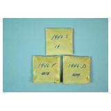 (3) 1946 UNCIRCULATED US 5-COIN SETS (3) 1946 UNCIRCULATED US 5-COIN SETS