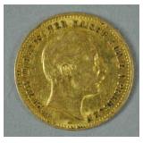 1893 GERMAN STATES PRUSSIA 10 MARK GOLD COIN 1893 GERMAN STATES PRUSSIA 10 MARK GOLD COIN