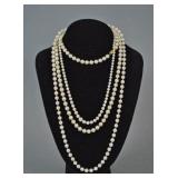 (3) CULTURED PEARL NECKLACES