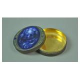 FRENCH ENAMELED SILVER SNUFF BOX FRENCH ENAMELED SILVER SNUFF BOX