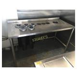 All S/S Welded Table w/ Cup Dispensers - 62 x 28