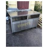 All S/S Cabinet on Wheels - 57 x 30 x 36