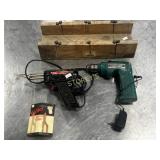 Cordless Drill, Soldering Gun, Mitre Box, Etc.
