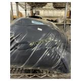 16 Round Navy Satin 120" Table Cloths