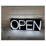 Illuminated OPEN Sign