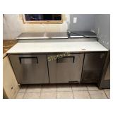 True 70" Refrigerated Pizza Prep Table - As Is