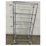 5 Tier Metro Rack on Wheels ~3
