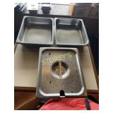 1/2, 2" S/S Insert w/ 1 Lid