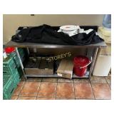 60 x 24 S/S Work Tabkle w/ Backsplash