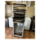 Alumin Mobile Pan Rack - Welded