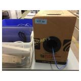 CAT 5e cable plus (2) miscellaneous boxes of cable