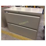 2drawer lateral file cabinet - 36"w, lockable
