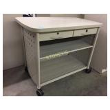 Mobile Kitchen Cart w/ Lower Storage