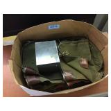 Box lot of night deposit bags w/ keys (approx. 20)