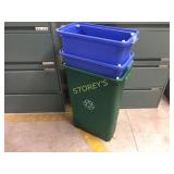 Recycle pails w/ lids