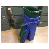 Recycle pails w/ lids