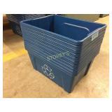 Plastic recycle bins