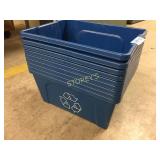 Plastic recycle bins