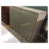 Lateral file cabinet - 2 drawer w/ finish top and
