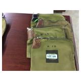 Canvas night deposit bags w/ lock and key