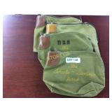 Canvas night deposit bags w/ lock and key