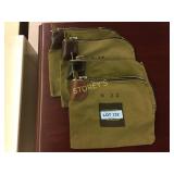Canvas night deposit bags w/ lock and key