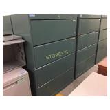 Lateral file cabinet - 4 drawer, 36" w, lockable