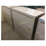 Lateral file cabinet - 3 drawer, 36"w