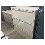 Lateral file cabinet - 3 drawer, 36"w