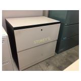 Lateral file cabinet - 2 drawer, 30"w