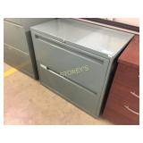 Lateral file cabinet - 2 drawer, 30" w, lockable