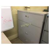 Lateral file cabinet - 4 drawer, 42"w, lockable, l