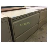 Lateral file cabinet - 2 drawer, 36"w, lockable