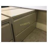 Lateral file cabinet - 2 drawer, 36"w, lockable