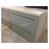 Lateral file cabinet - 2 drawer, 36"w w/ finish