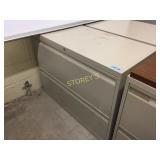 Lateral file cabinet - 2 drawer, 36"w, lockable
