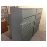 Locking Lateral file cabinet - 5 drawer