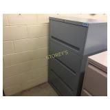 Lateral file cabinet - 4 drawer, 30" w, lockable