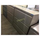 Lateral file cabinet - 3 drawer, 36"w, lockable -