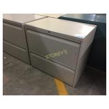 Lateral file cabinet - 2 drawer, 30" w, lockable