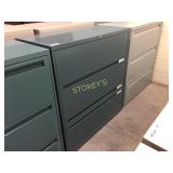 Lateral file cabinet - 3 drawer, 36"w, lockable -